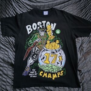 Black Graphic Tee - Boston Champs Design